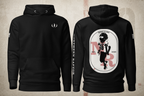 Bird Gang Players Badge Hoodie black back view heavyweight streetwear hoodie