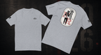 Heather grey Bird Gang Players Tee 02 front view