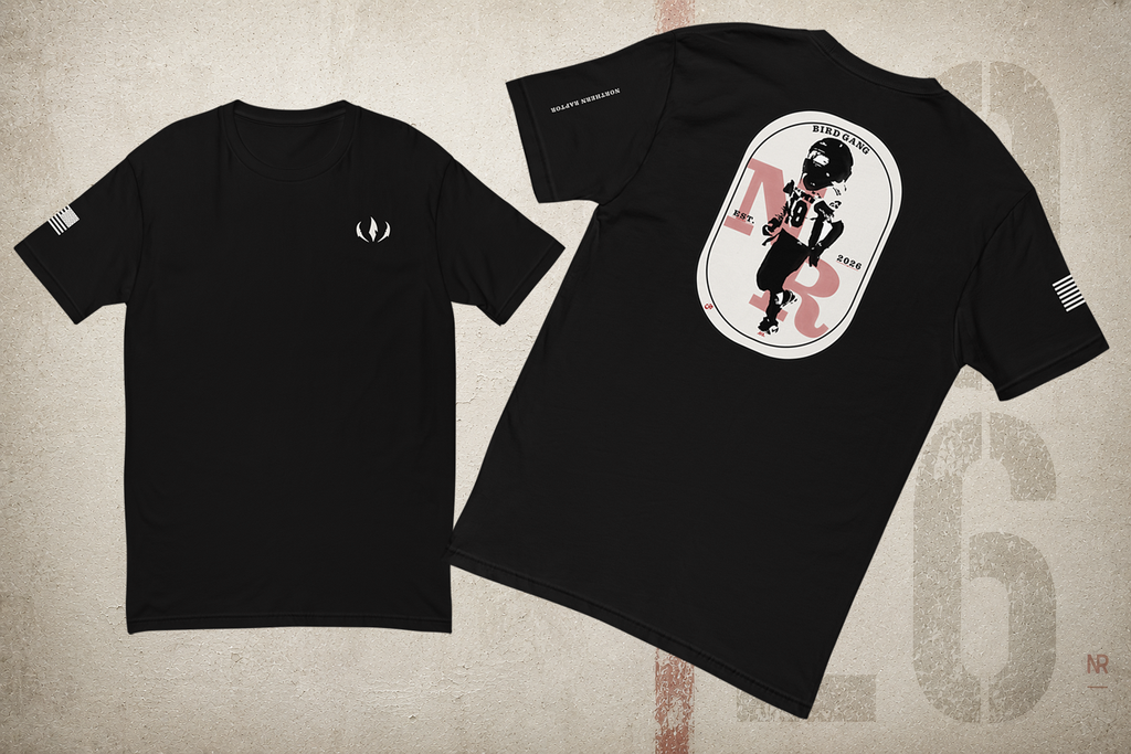 Black Bird Gang Players Tee 03 front view