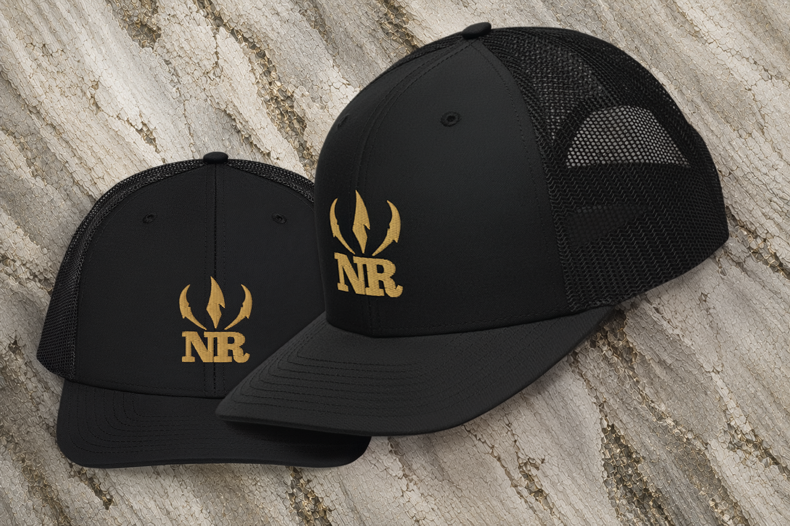 Northern Raptor Heritage Snapback in black front view