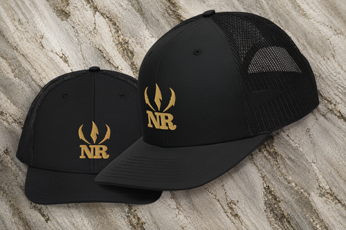 Northern Raptor Heritage Snapback in black front view